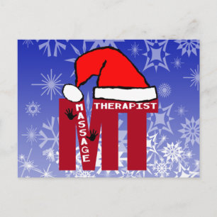 POSTAL FESTIVA MT SANTA - SANTA NAVIDADES DE TERAPISTAS DE MASAJE