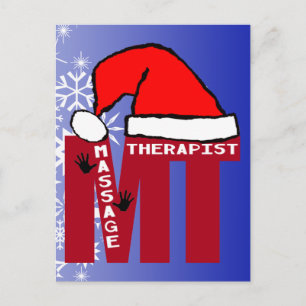 POSTAL FESTIVA MT SANTA - SANTA NAVIDADES DE TERAPISTAS DE MASAJE