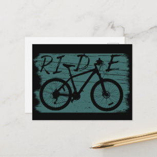 Postal Festiva MTB Downhill Vintage - Paseo en bicicleta de monta