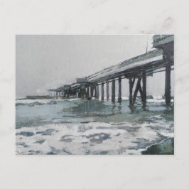 Postal Festiva Muelle de Washington Venice Beach LosÁngeles Tarje