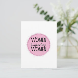 Postal Festiva mujeres apoyando a mujeres