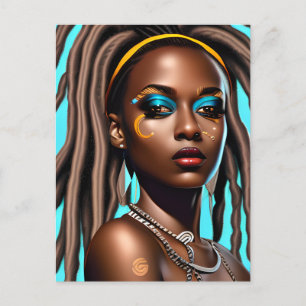 Postal Festiva Mujeres negras sista de mujeres afroamericanas mel