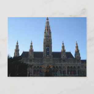 Postal Festiva Municipio de Viena, Austria Postcard