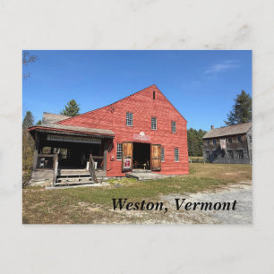 Postal Festiva Museo del Antiguo Molino en Weston, VT