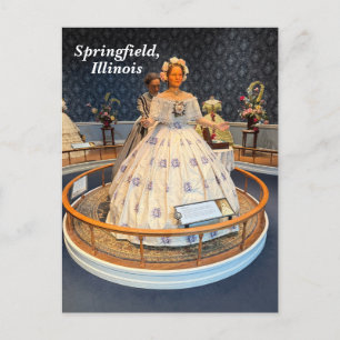 Postal Festiva Museo Presidencial Lincoln en Springfield, IL