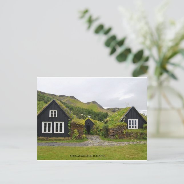 Postal Festiva Museo Skogar de Islandia (Anverso de pie)