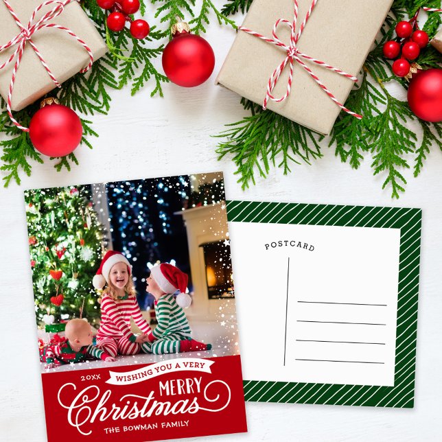 Postal Festiva Muy Feliz Navidad. (Subido por el creador)
