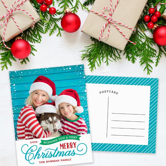 Postal Festiva Muy Feliz Navidad. (Subido por el creador)