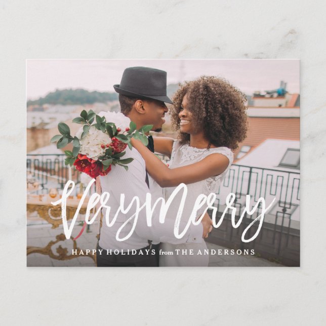 Postal Festiva Muy morado (Anverso)