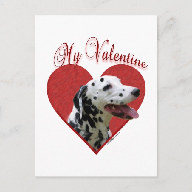 Postal Festiva My Dalmatian Valentine (Anverso)