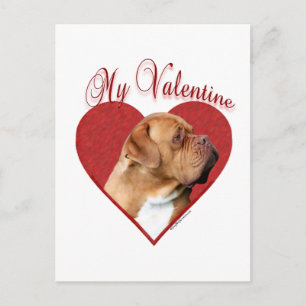 Postal Festiva My Dogue de Bordeaux Valentine
