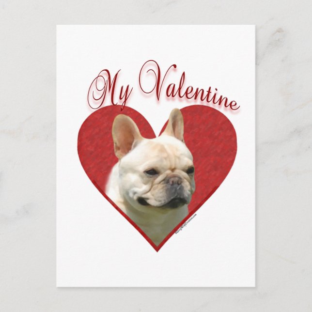 Postal Festiva My Frenchie Valentine (Anverso)