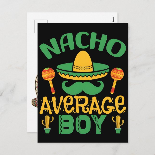 Postal Festiva nacho-average-senorita-cinco-de-mayo-happy-funny- (Anverso / Reverso)
