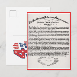 Postal Festiva Nacido el 4 de julio, una celebración patriótica