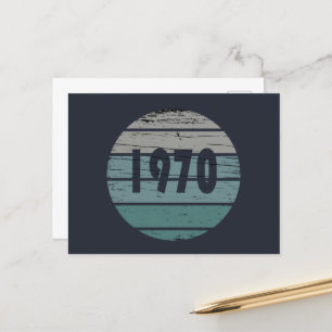 Postal Festiva Nacido en 1970 como regalo de cumpleaños