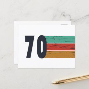Postal Festiva Nacido en 1970 como regalo de cumpleaños