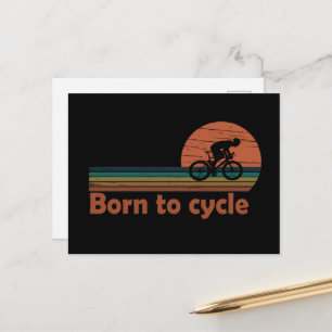 Postal Festiva Nacido para andar en bicicleta - MTB Mountain Biki