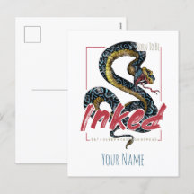 Nacido Para Ser Enganchado Tattoo Diseño Serpiente
