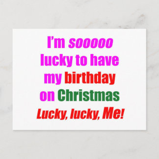 Postal Festiva Nacido sobre Navidades