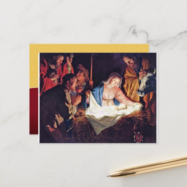 Postal Festiva nacimiento (Anverso/Reverso In Situ)