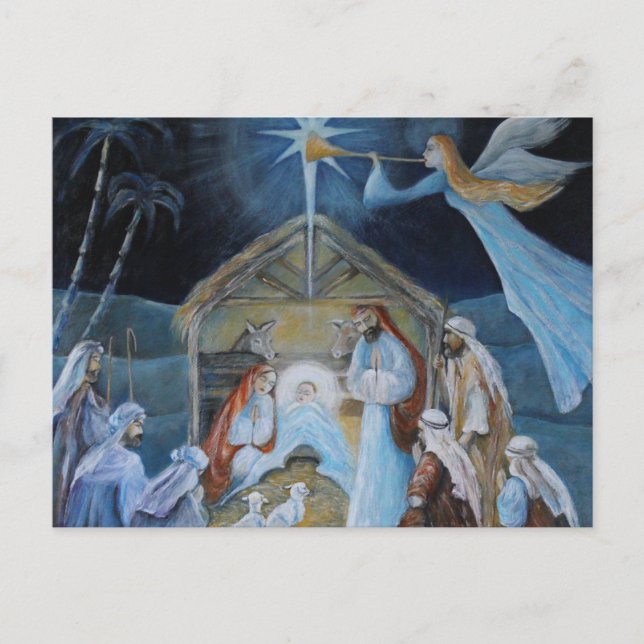 Postal Festiva nacimiento de jesus (Anverso)