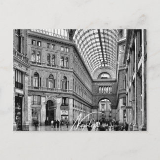 Postal Festiva Nápoles Blanco y Negro (Nápoles)