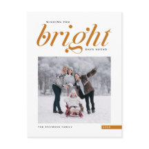 Naranja de escritura moderna brillante días antes