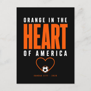 Postal Festiva Naranja en el corazón de América Kansas City