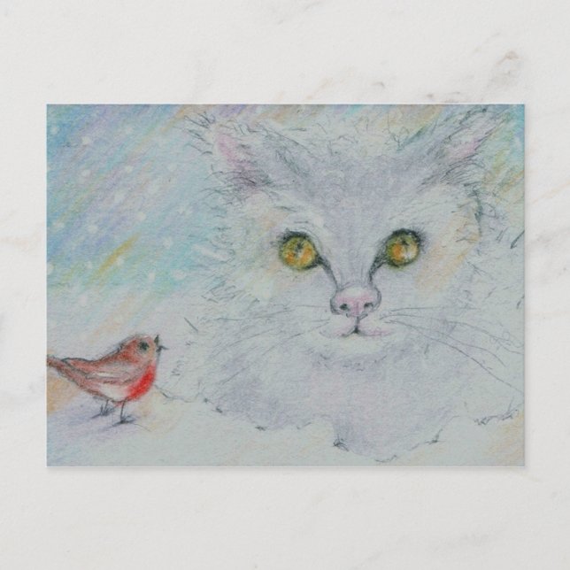 Postal Festiva Narnia ve al Robin en una incómoda tregua de Navid (Anverso)