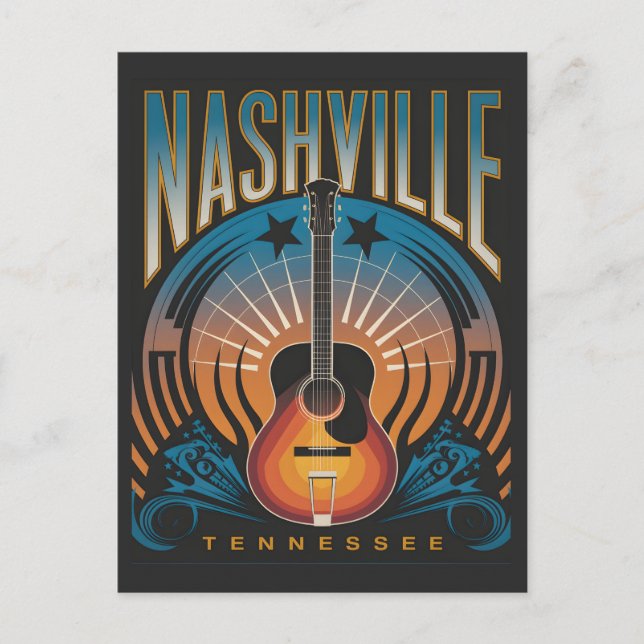 Postal Festiva Nashville, TN - Music City USA (Anverso)