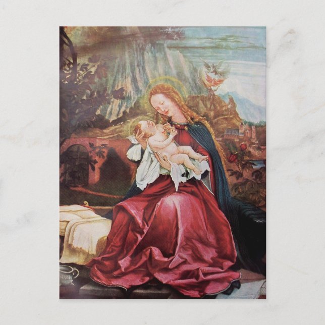 POSTAL FESTIVA NATIVIDAD CON ÁNGELES - MAGIA DE NAVIDADES (Anverso)