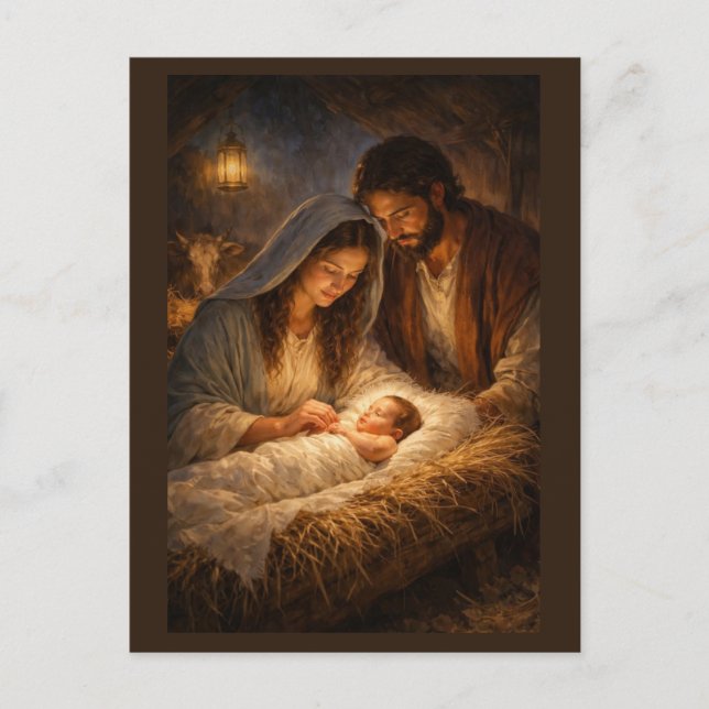Postal Festiva Natividad de Jesucristo (Anverso)