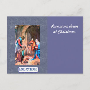 Postal Festiva Natividad en Belén