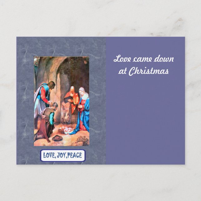 Postal Festiva Natividad en Belén (Anverso)