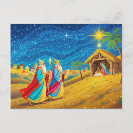 Postal Festiva Nativity Epiphany Three Kings Christmas