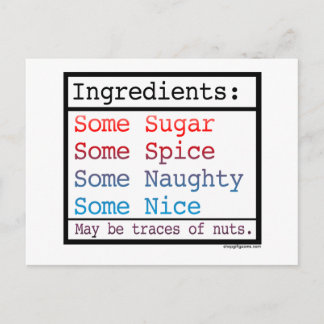 Postal Festiva Naughty y Nice