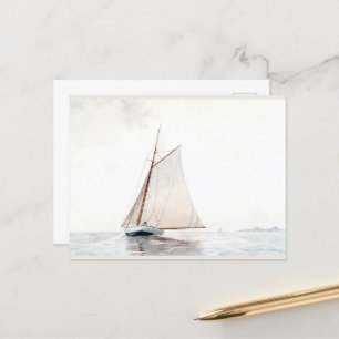 Postal Festiva Navegando por Gloucester por Winslow Homer