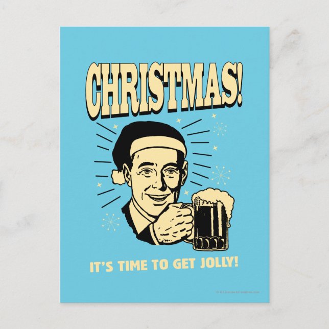 Postal Festiva Navidad: Es hora de conseguir muy (Anverso)