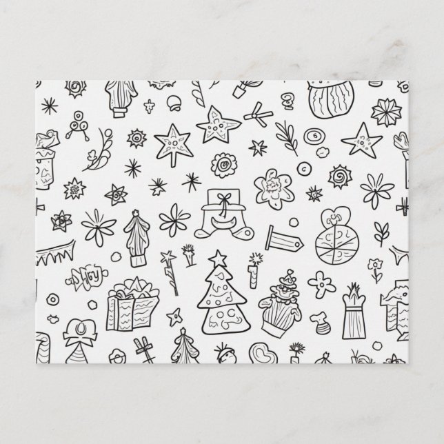 Postal Festiva Navidades (Anverso)