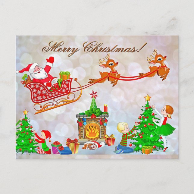 Postal Festiva Navidades (Anverso)
