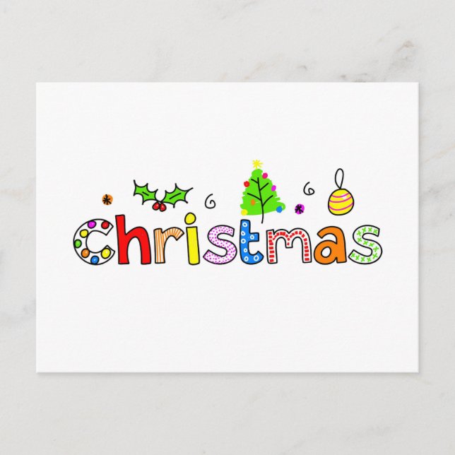Postal Festiva navidades (Anverso)