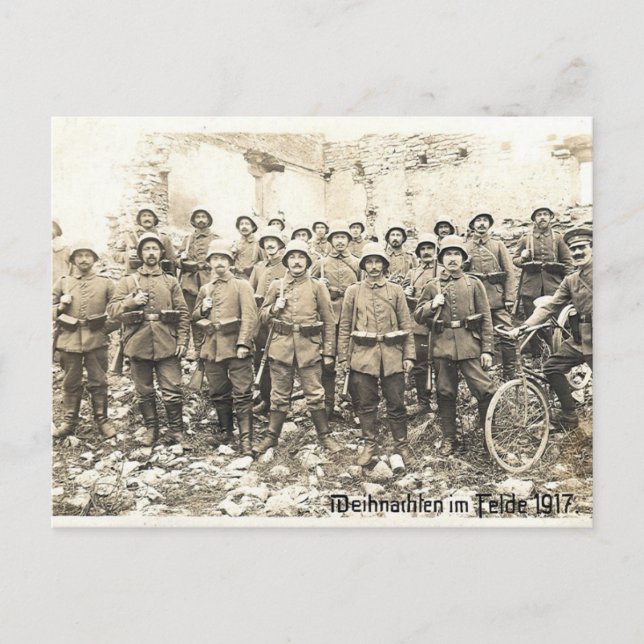 Postal Festiva Navidades 1917 (Anverso)