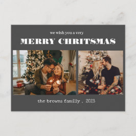 Postal Festiva Navidades 2 foto acuarela holi floral botánico