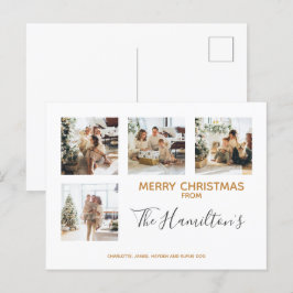 Postal Festiva Navidades 4 Foto personalizada