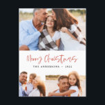 Postal Festiva Navidades acuarelas galletas beben caramelos 3 fot<br><div class="desc">Un divertido diseño festivo con las acuarelas favoritas del invierno - chocolate caliente,  caña de caramelos,  surtido. 3 diseño fotográfico. Feliz Navidad con letra de escritura contemporánea,  perfecta para celebrar la temporada navideña. Se puede editar,  como parte de una colección.</div>