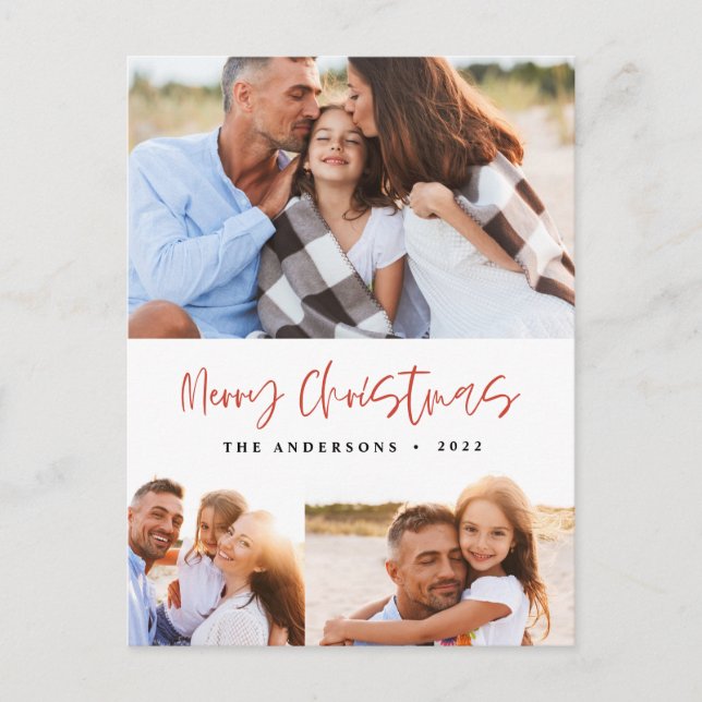 Postal Festiva Navidades acuarelas galletas beben caramelos 3 fot (Anverso)