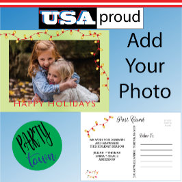 Postal Festiva Navidades alumbran el feriado 🎄 marco fotográfico