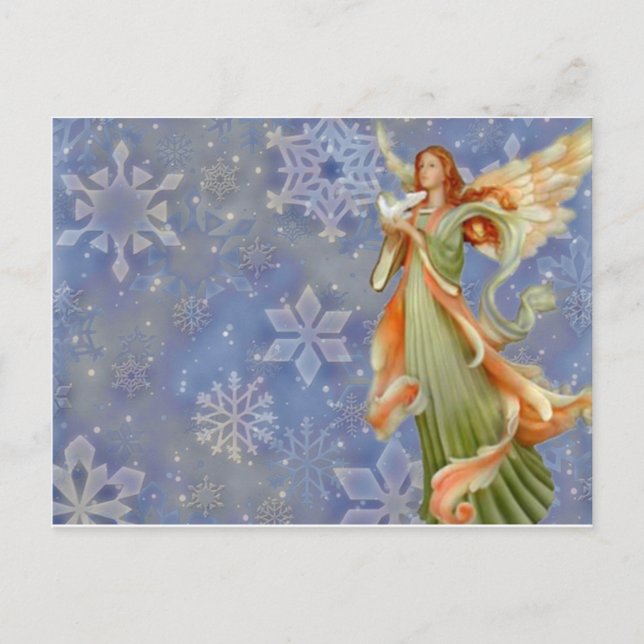 Postal Festiva Navidades Angel (Anverso)