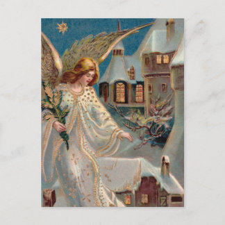 Postal Festiva Navidades Angel