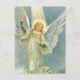 Postal Festiva Navidades Angel